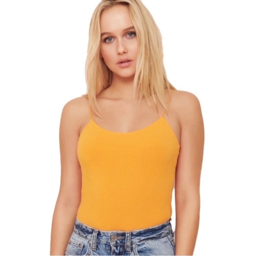 ❤️ GARAGE ORANGE bungee Bodysuit Size small